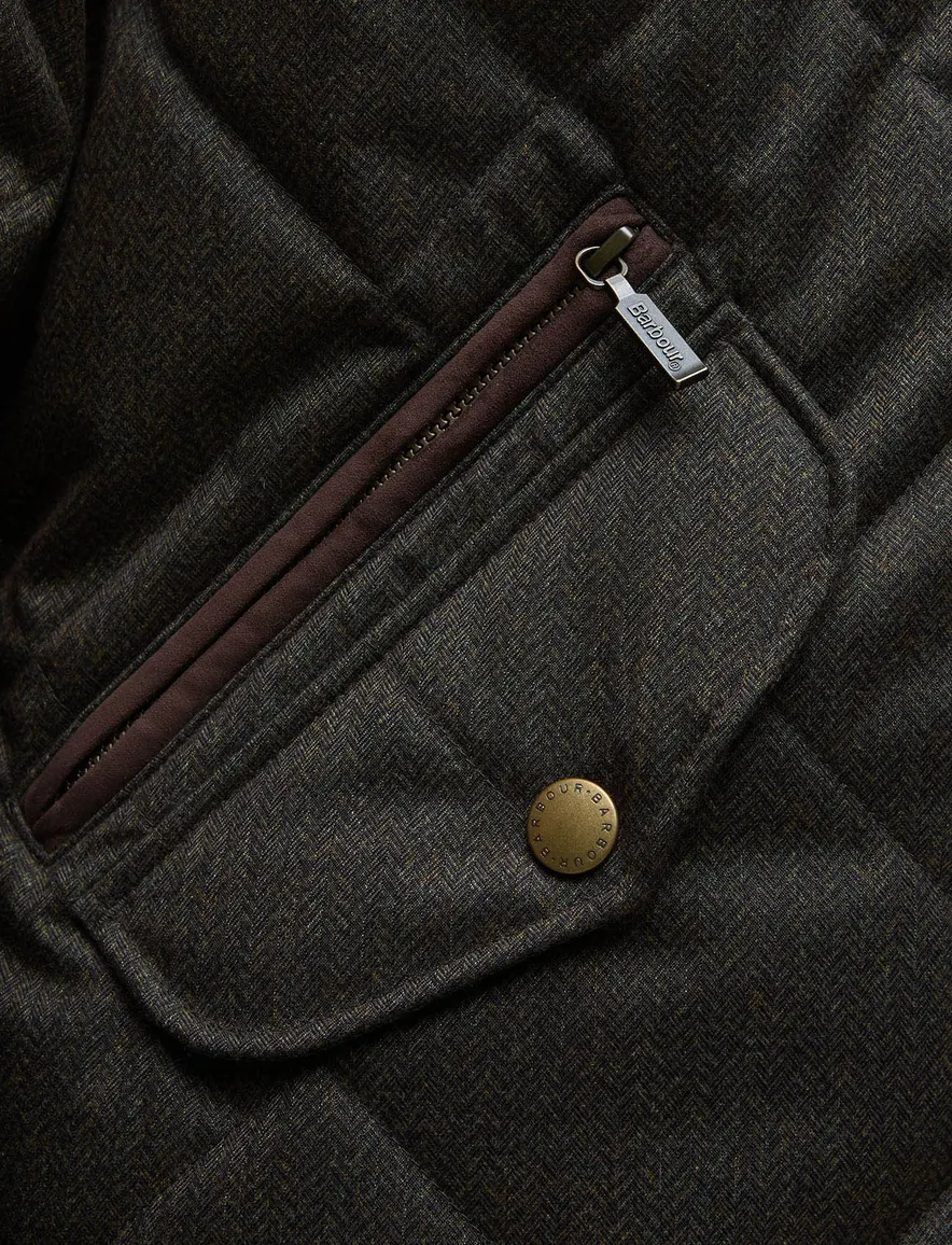 Barbour quilted jacket olijfgroen