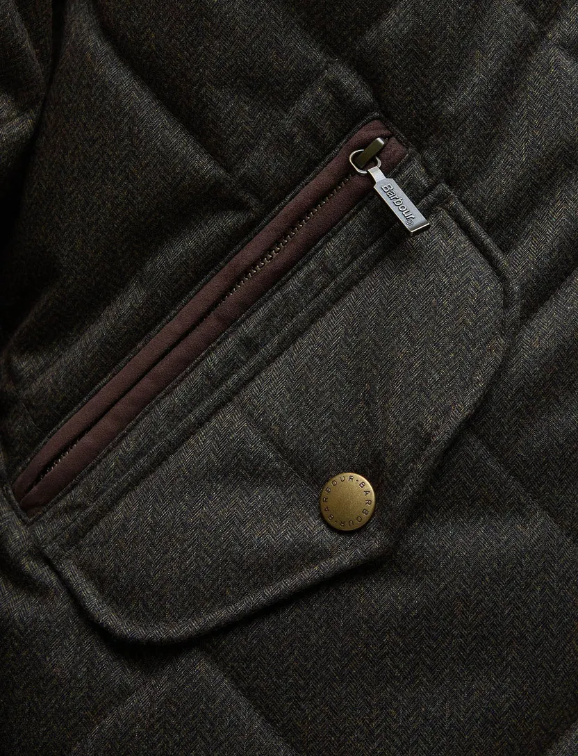 Quilted jacket Barbour groen