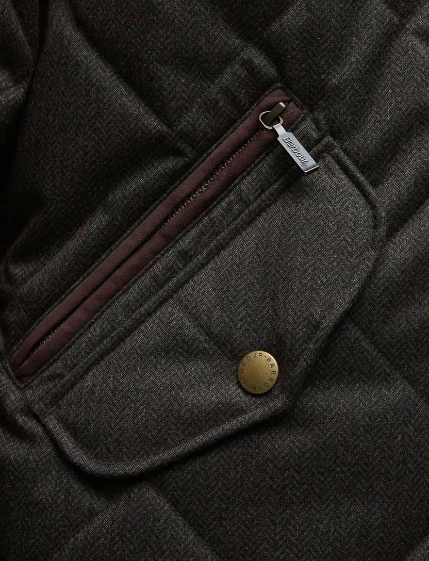 Barbour quilted jacket olijfgroen