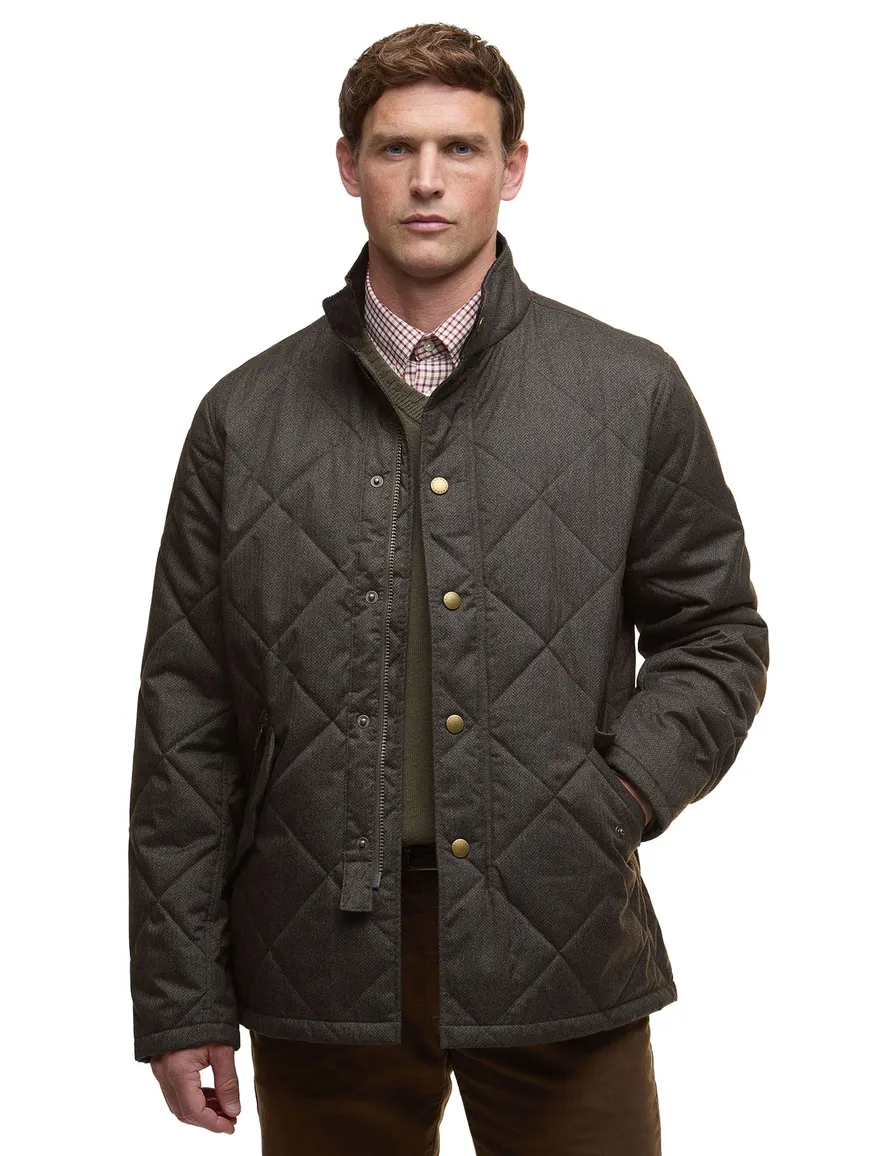 Barbour quilted jacket olijfgroen