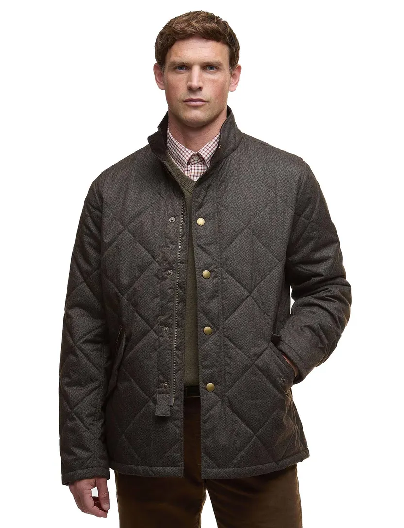 Quilted jacket Barbour groen