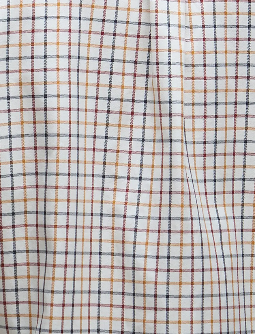 Barbour Relaxed Fit overhemd wit geruit