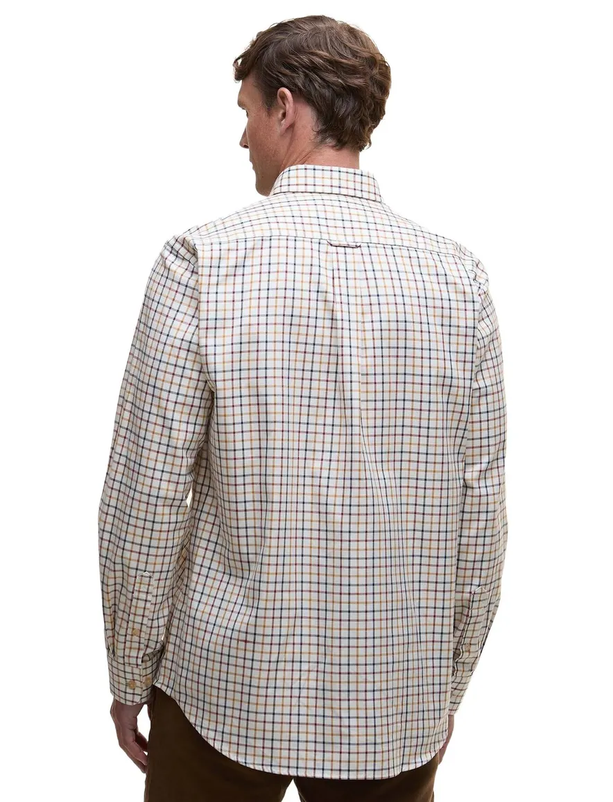 Barbour Relaxed Fit overhemd wit geruit