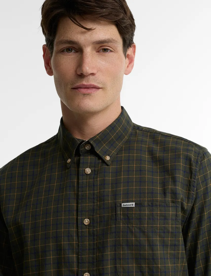 Overhemden Barbour Regular Fit groen