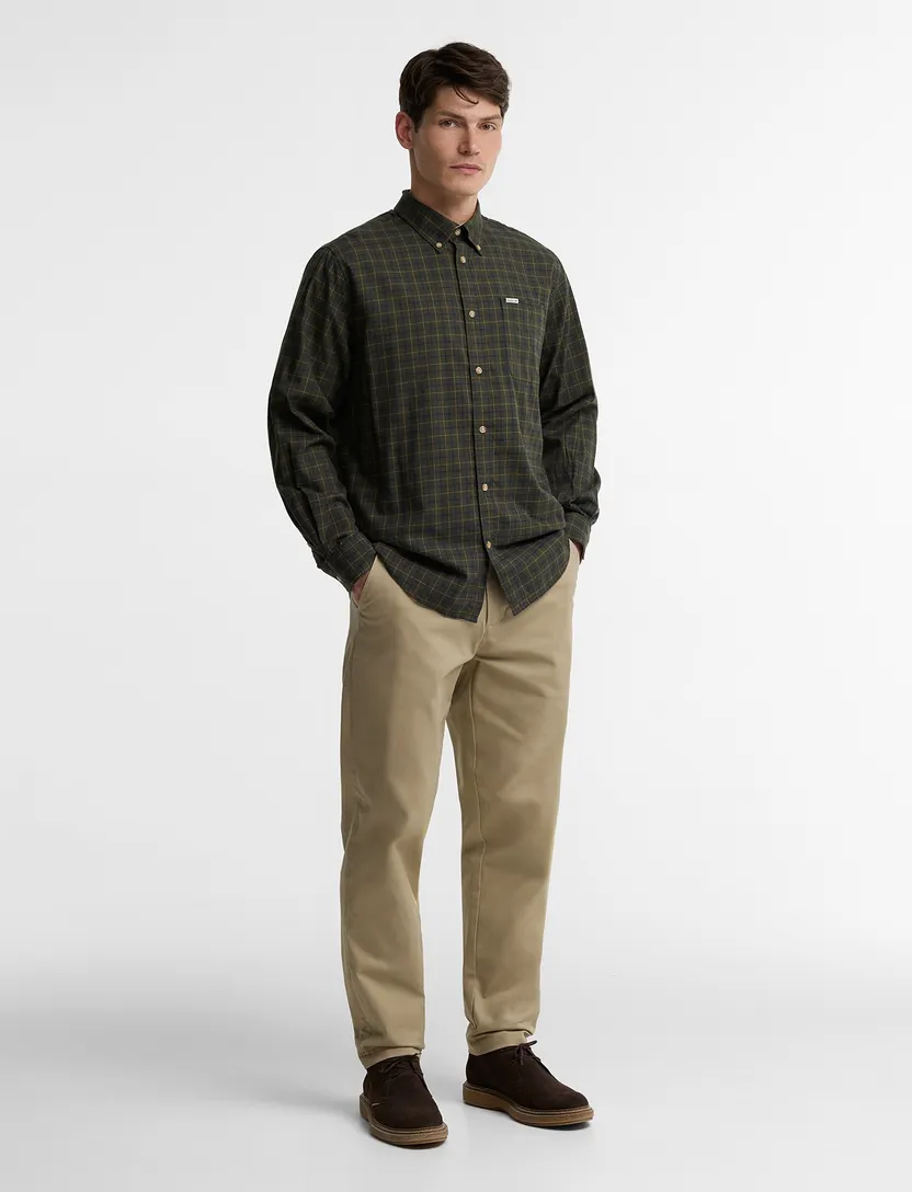 Overhemden Barbour Regular Fit groen