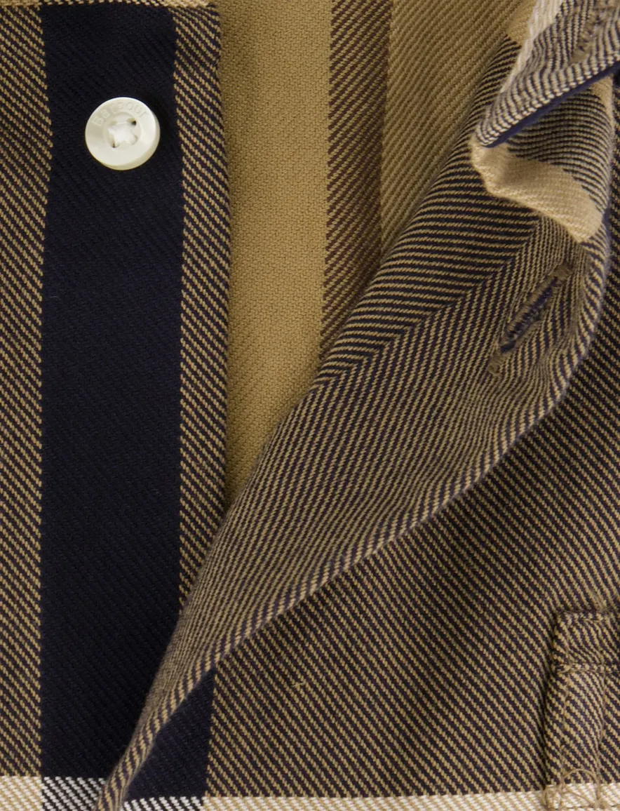 Barbour Tailored Fit overhemd camel geruit