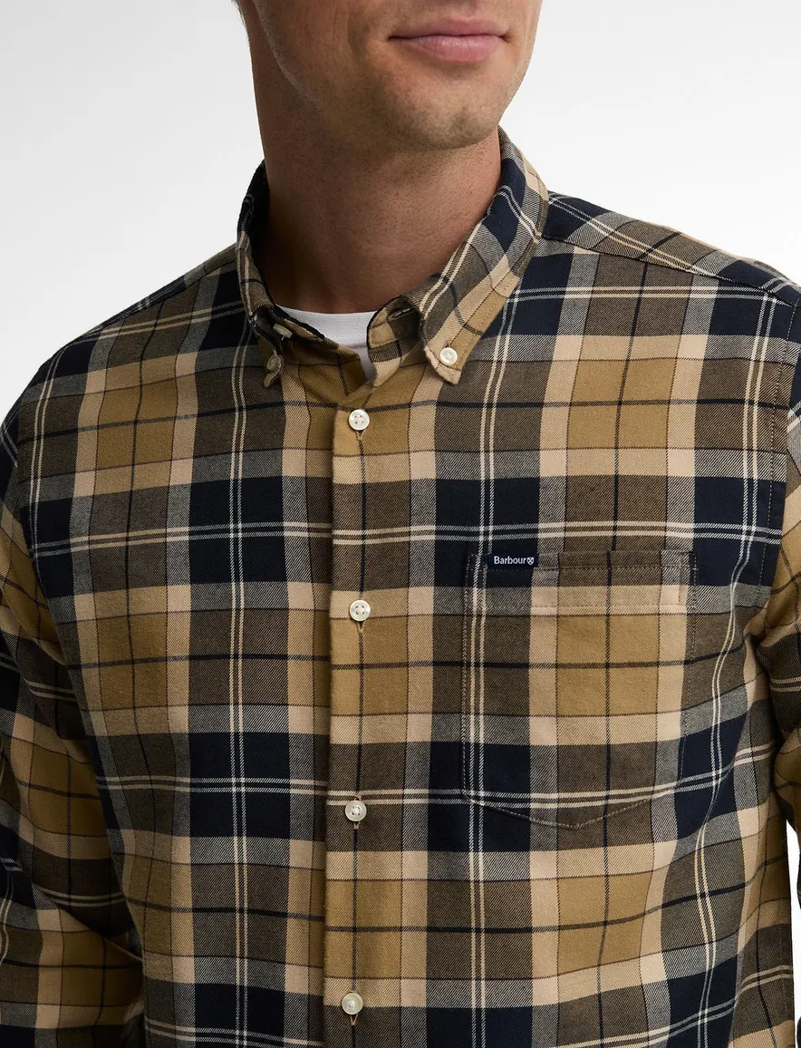 Overhemd Barbour bruin ruit