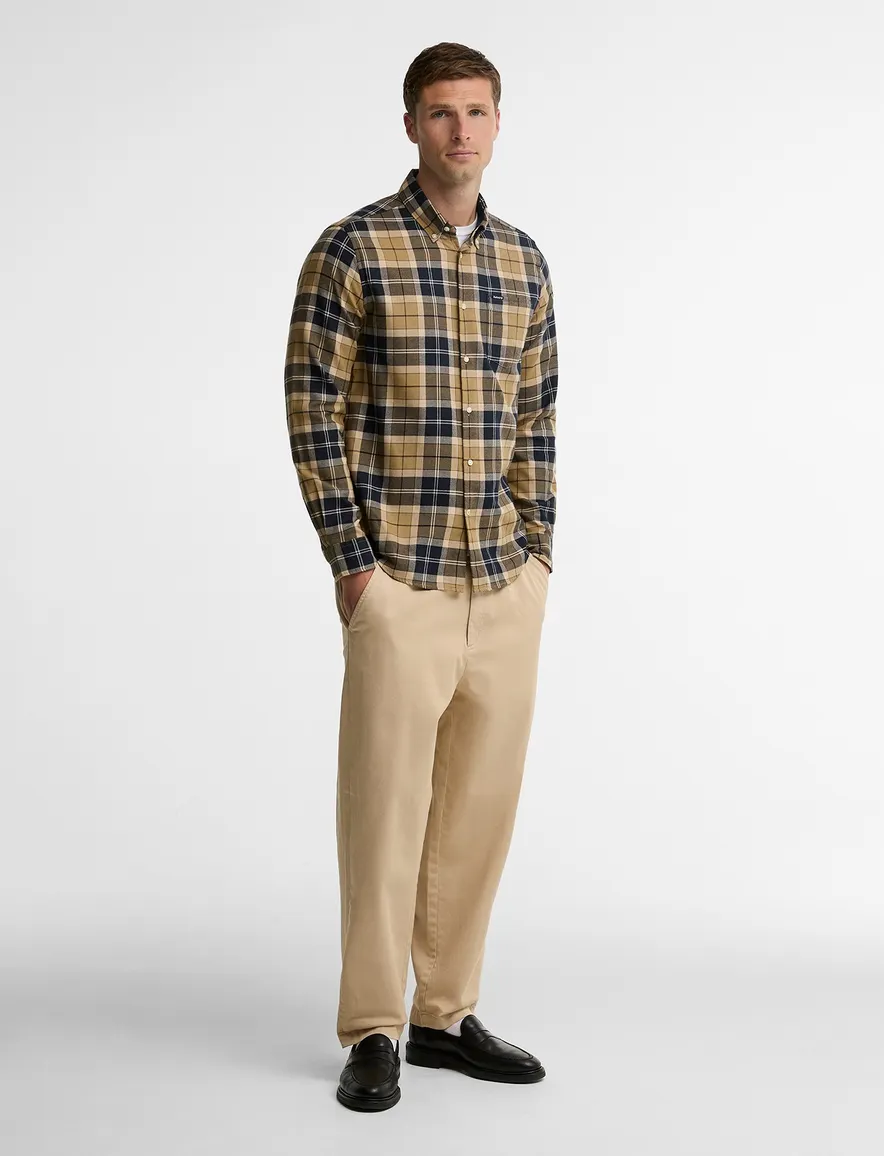 Overhemd Barbour bruin ruit
