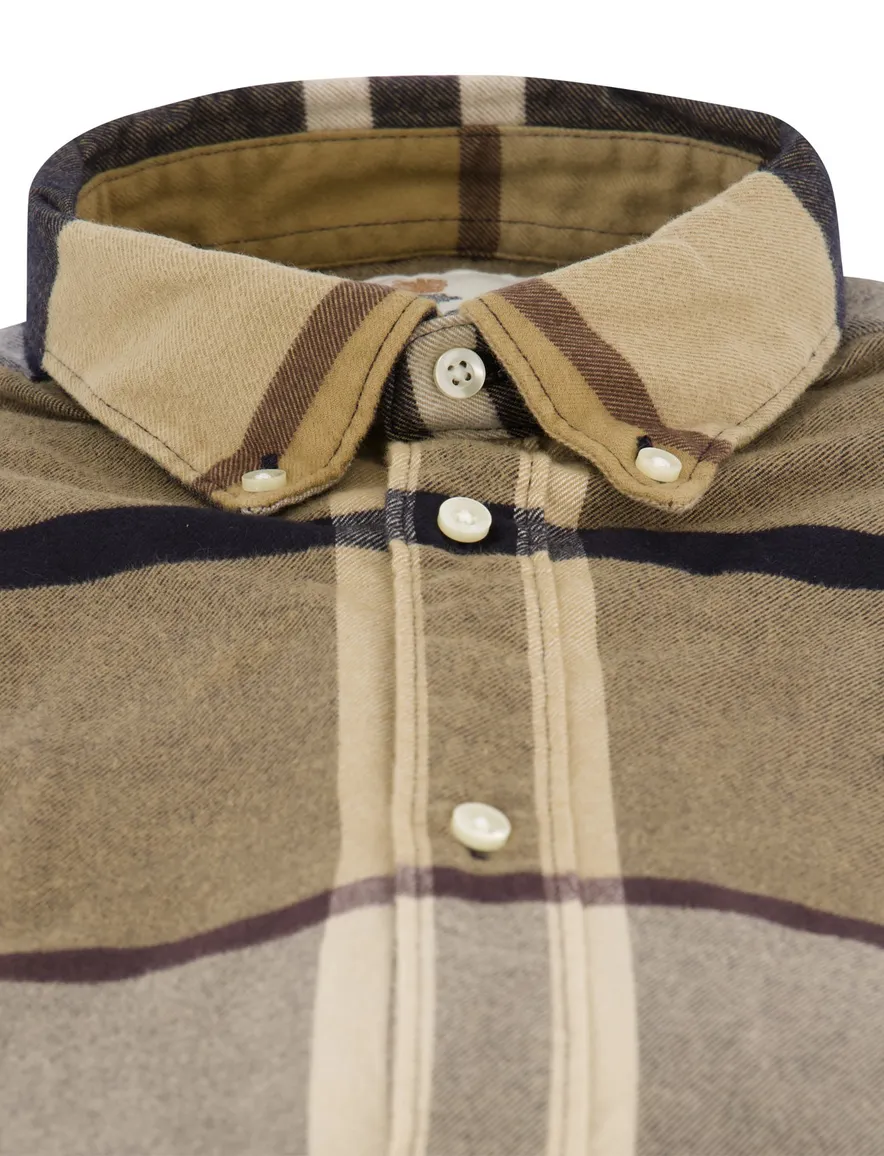Overhemd Barbour bruin ruit