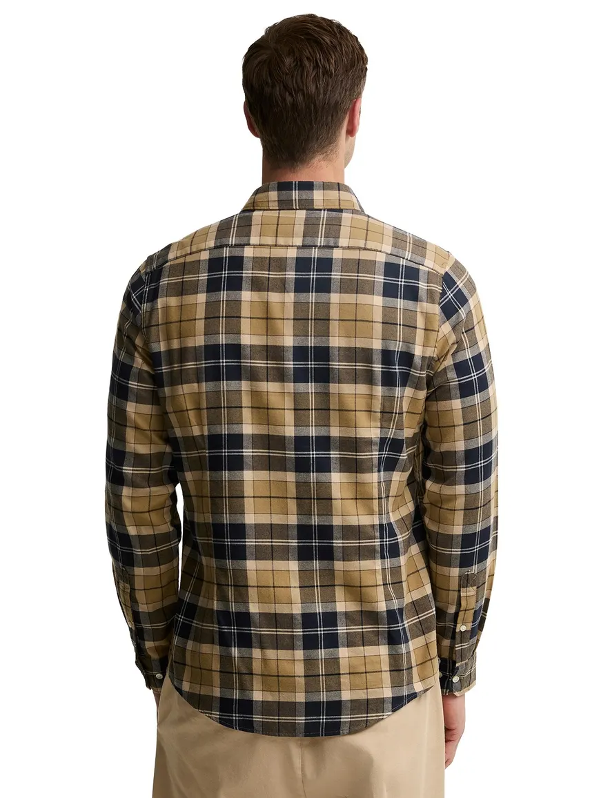 Overhemd Barbour bruin ruit