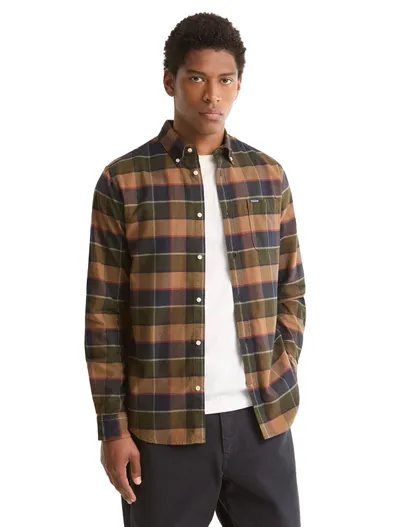Barbour Overhemden Barbour Relaxed Fit groen