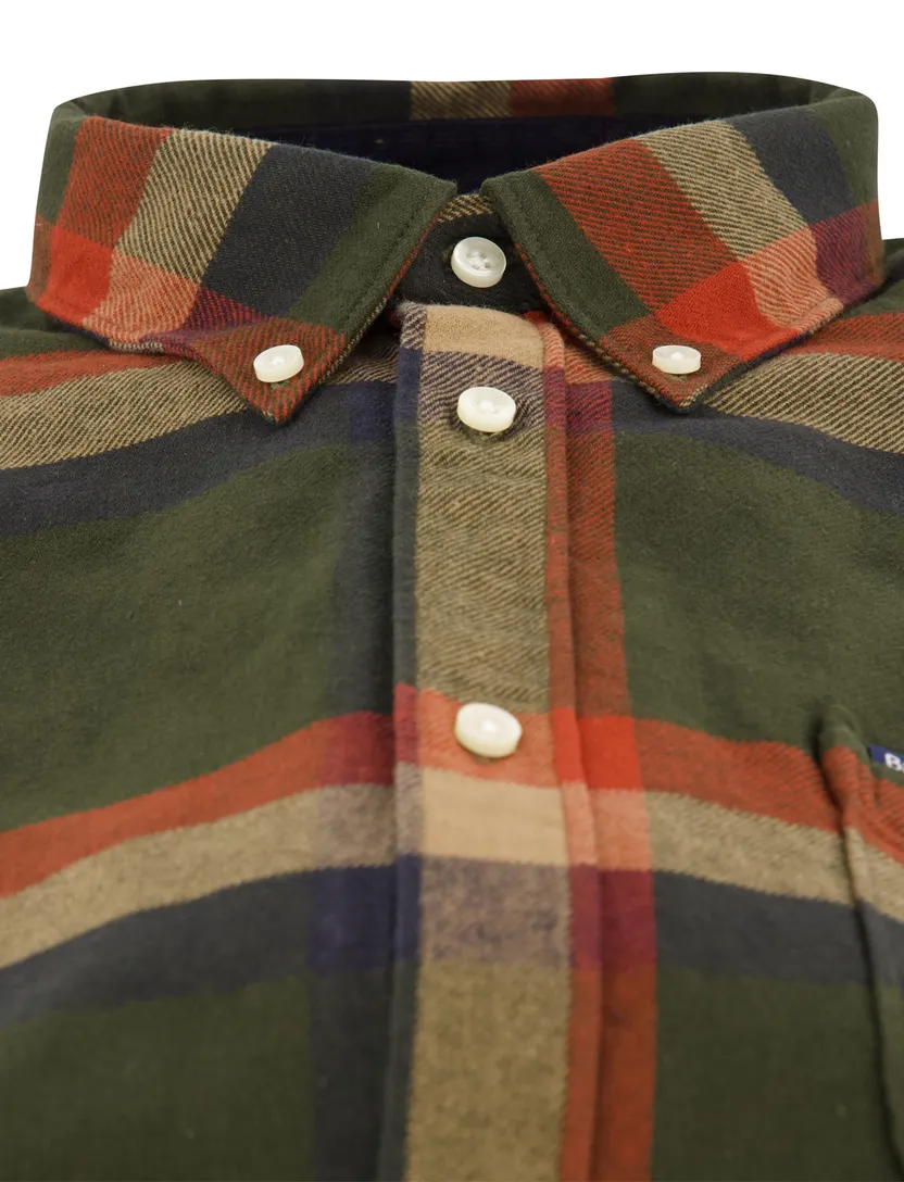Overhemd Barbour Tailored Fit groen slim fit