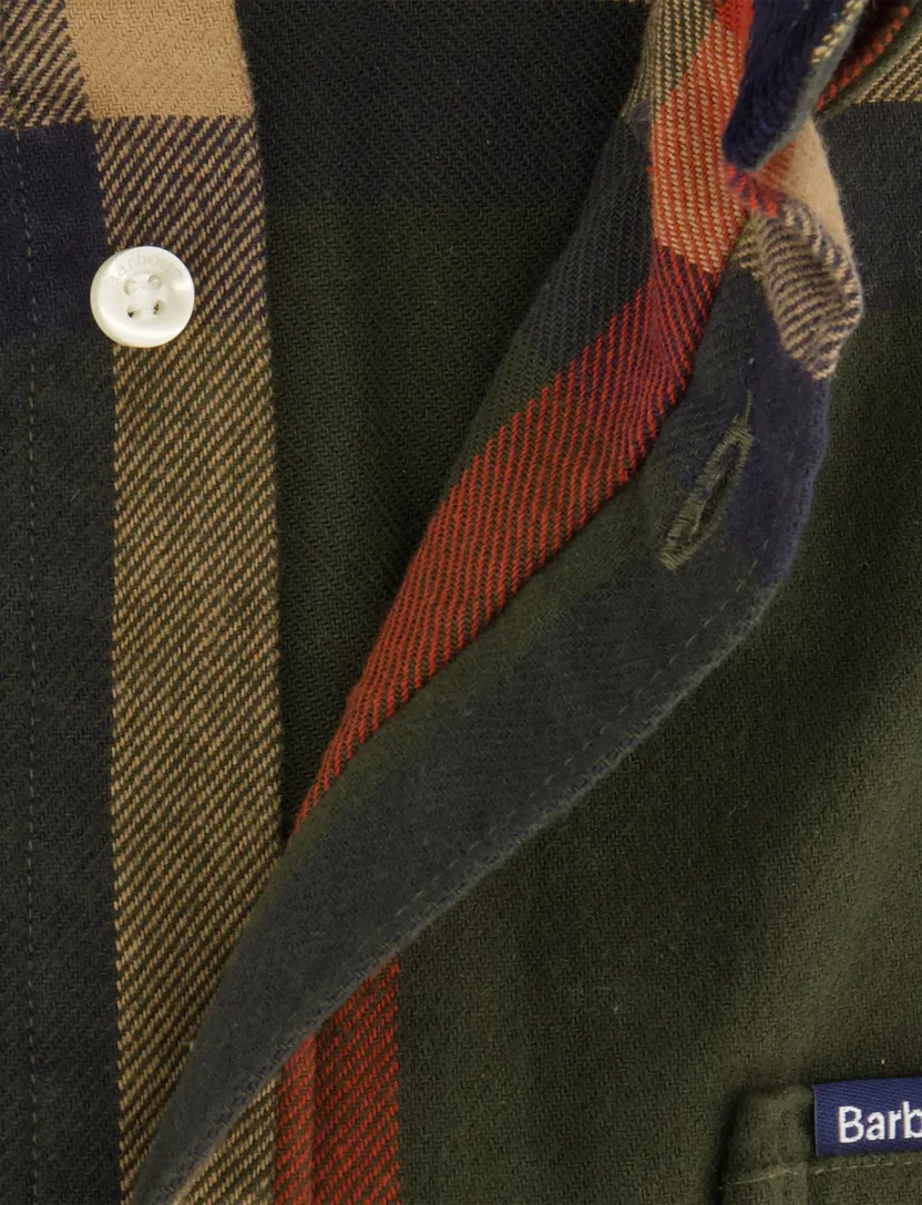 Overhemd Barbour Tailored Fit groen slim fit
