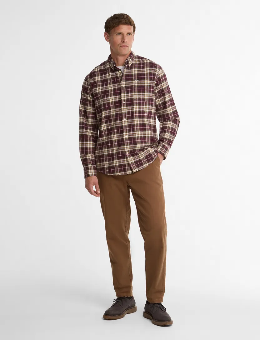 Overhemden Barbour Regular Fit bordeaux