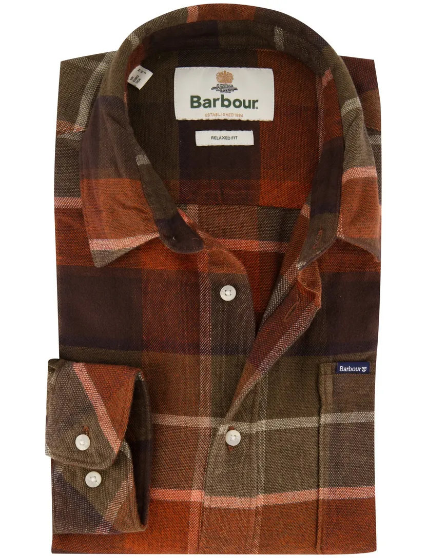 Overhemden Barbour Relaxed Fit bruin