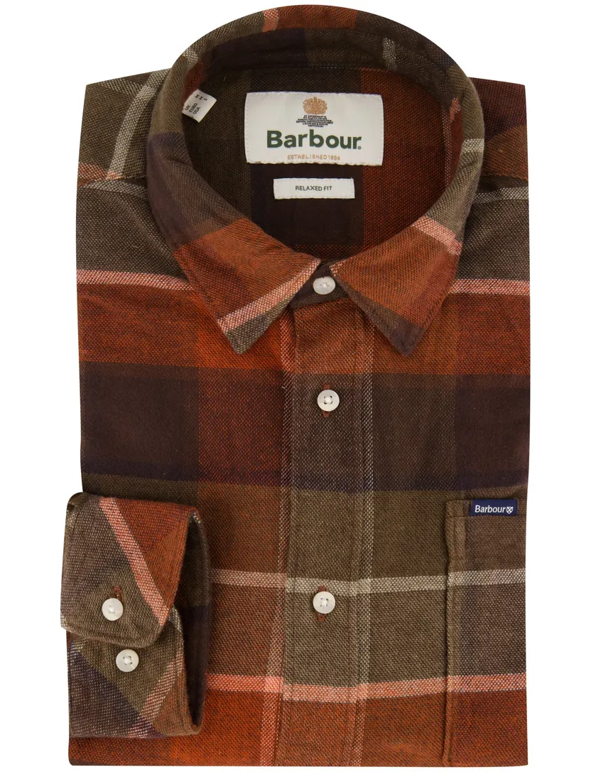Overhemden Barbour Relaxed Fit bruin