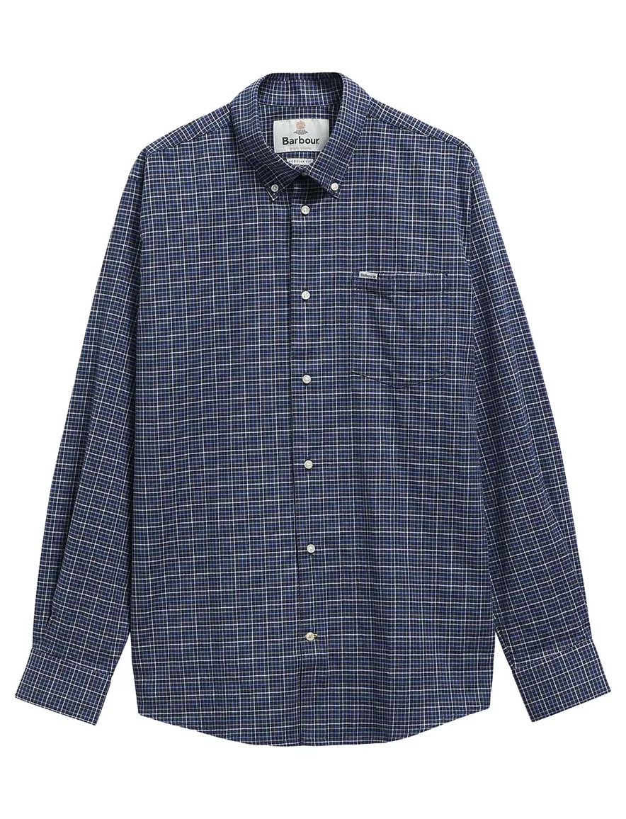 Barbour Regular Fit overhemd blauw geruit
