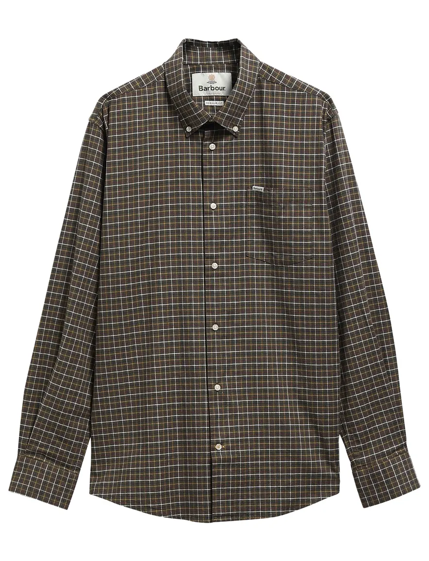 Barbour Regular Fit overhemd groen geruit