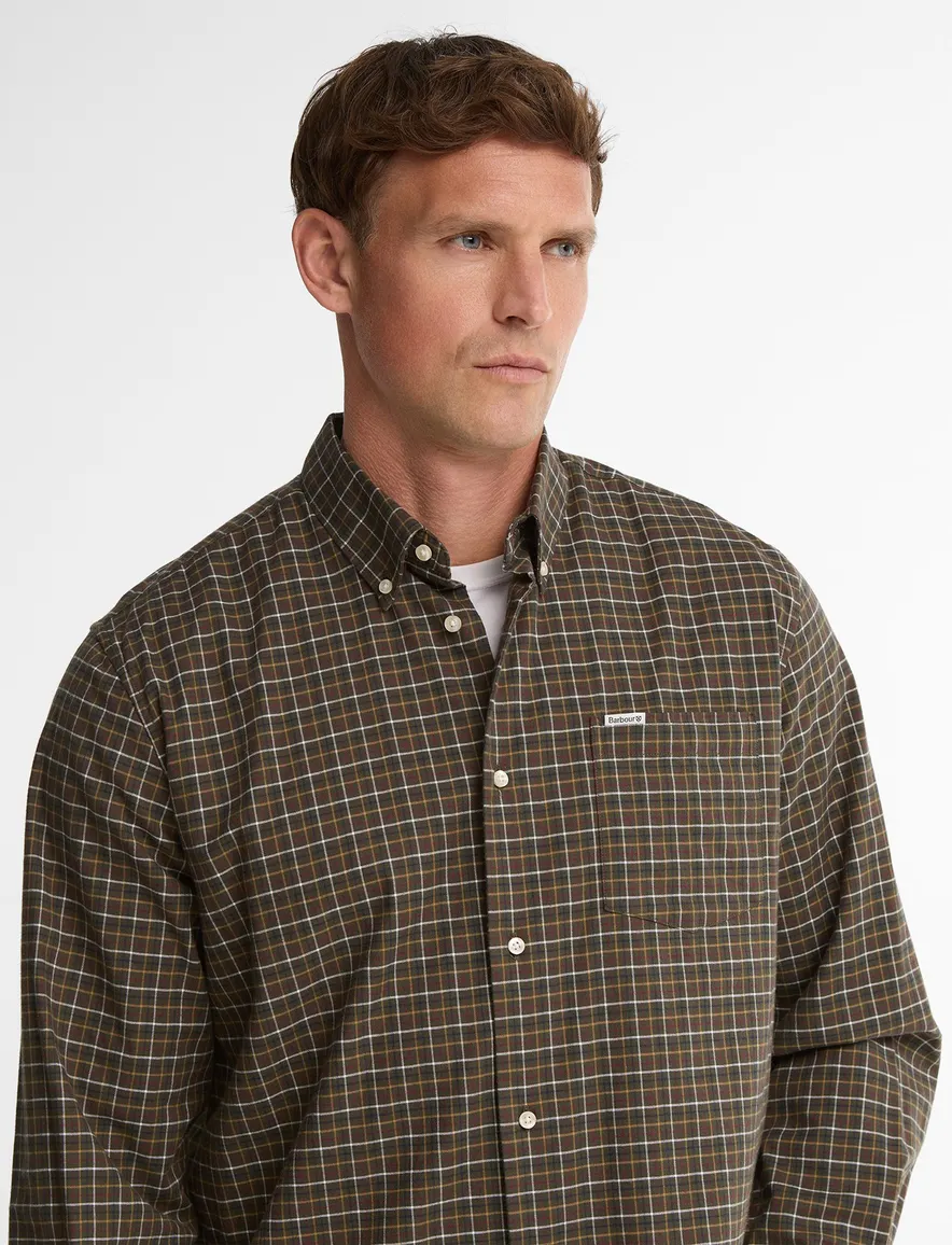 Barbour Regular Fit overhemd groen geruit