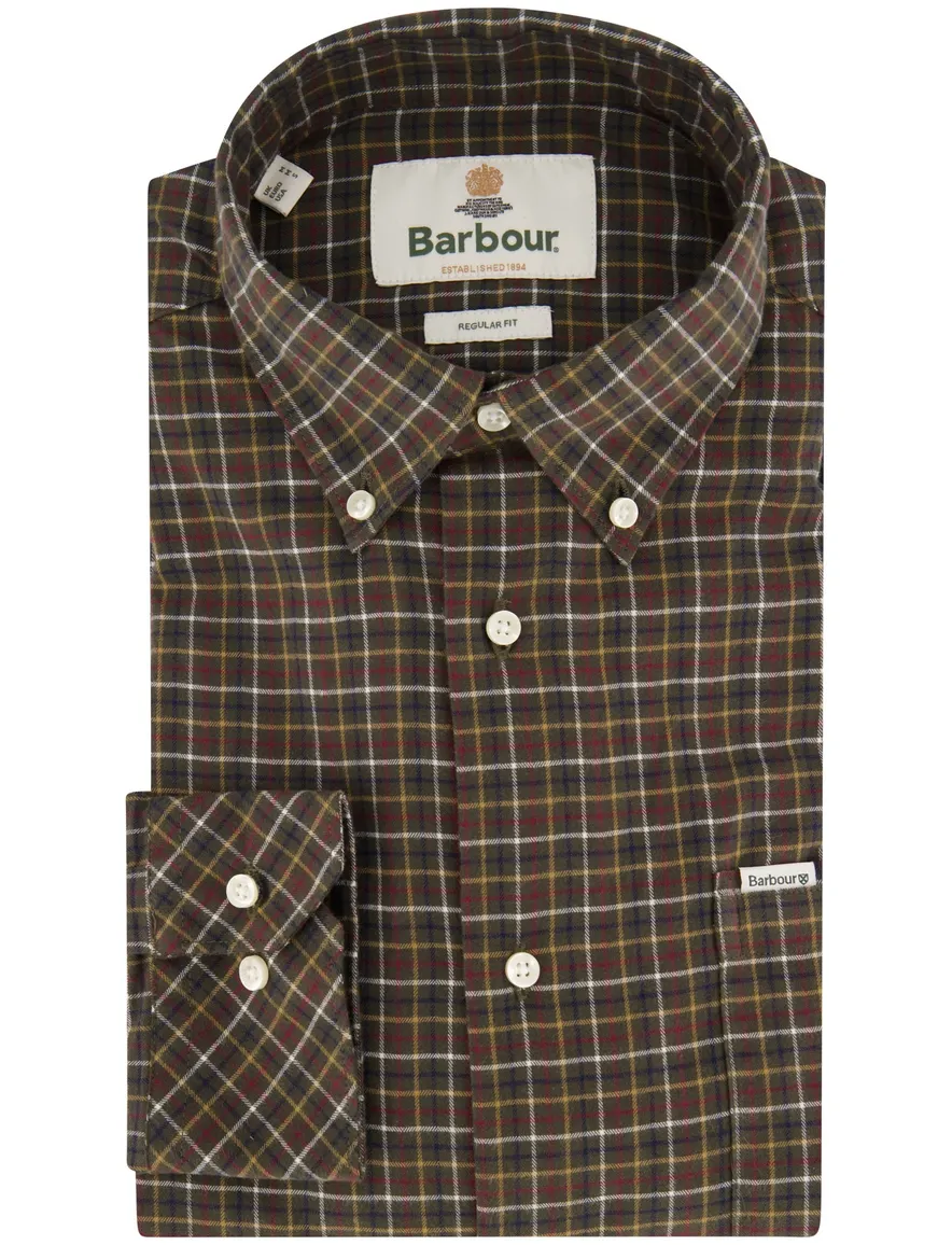 Barbour Regular Fit overhemd groen geruit