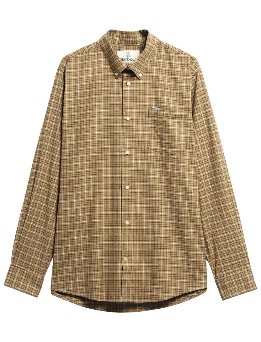 Overhemden Barbour Regular Fit bruin geruit