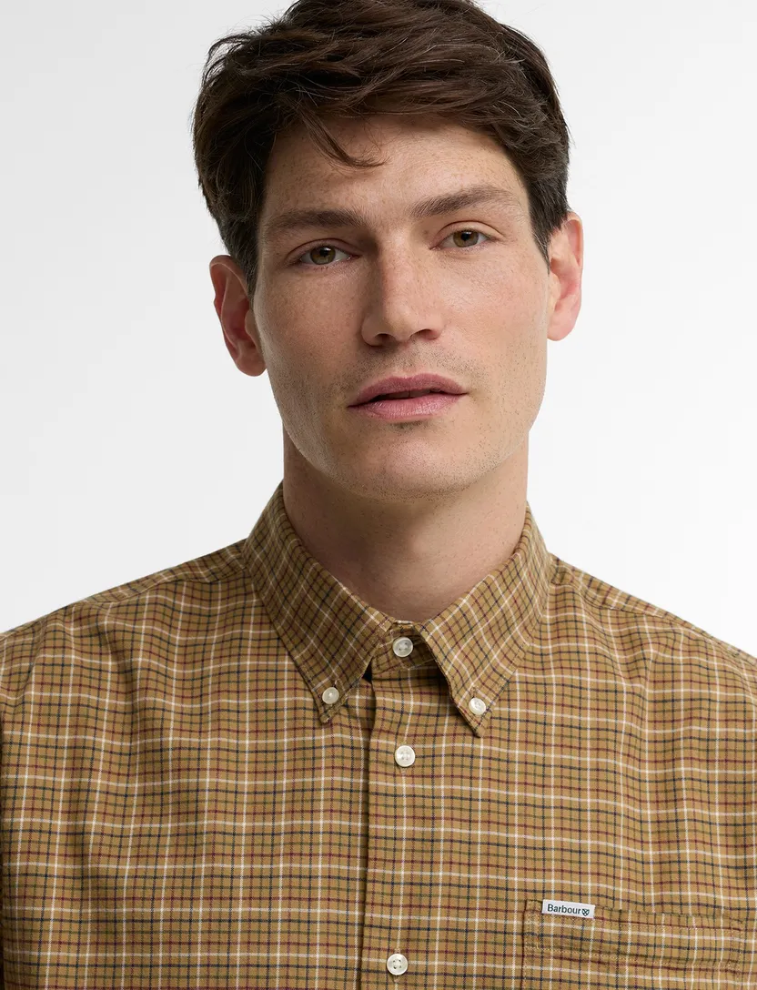 Overhemden Barbour Regular Fit bruin geruit