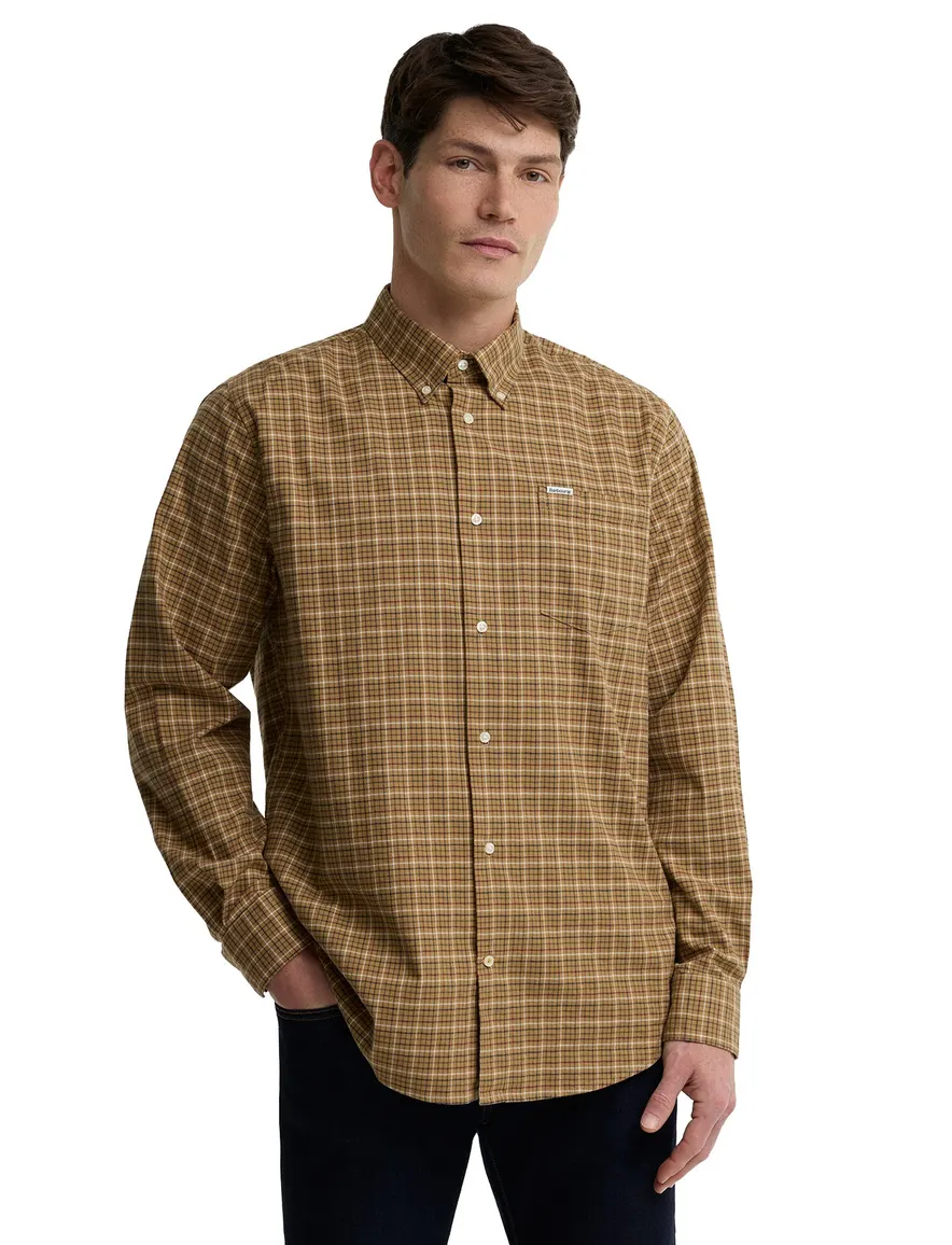 Barbour Regular Fit overhemd bruin geruit