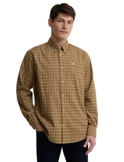 Barbour Overhemden Barbour Regular Fit bruin geruit