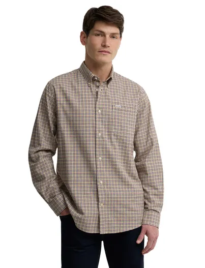 Barbour Overhemden Barbour Regular Fit beige geruit