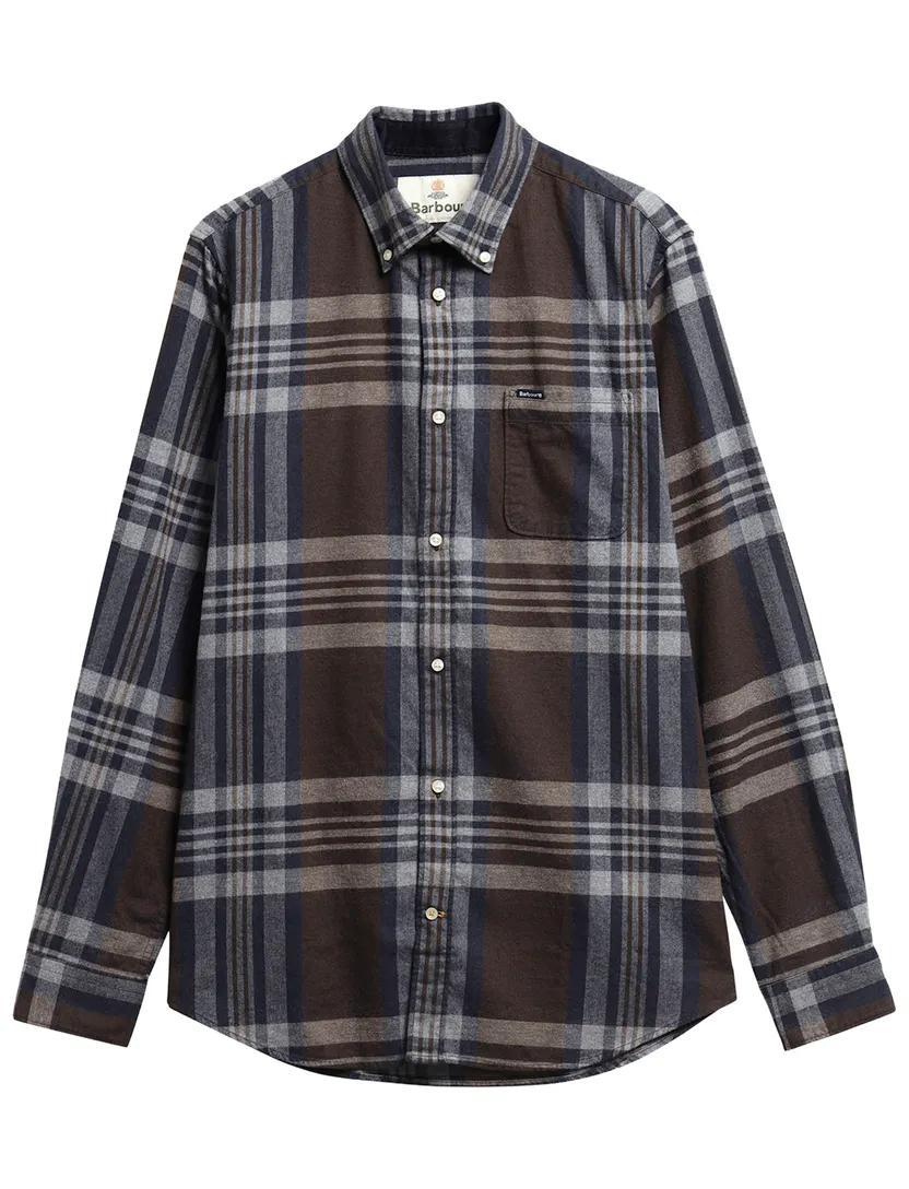 Overhemd Barbour Tailored Fit bruin