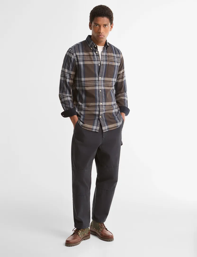 Overhemd Barbour Tailored Fit bruin