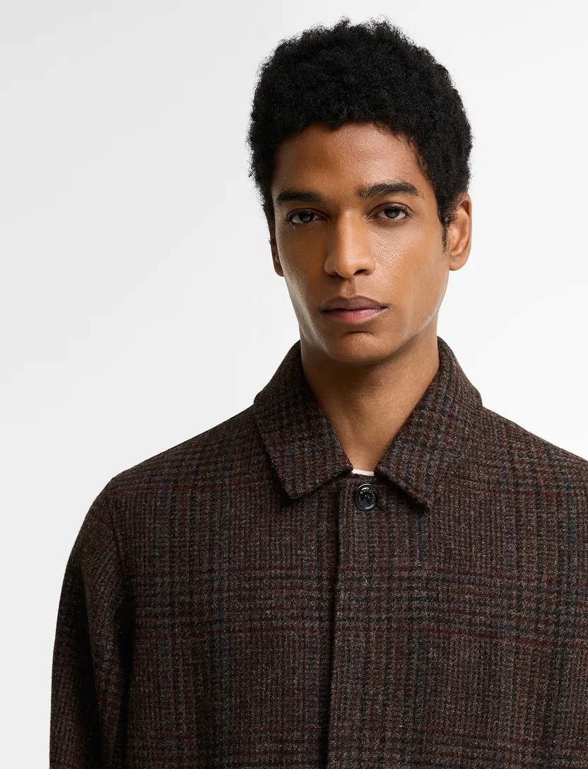 Overjas Barbour bruin wol
