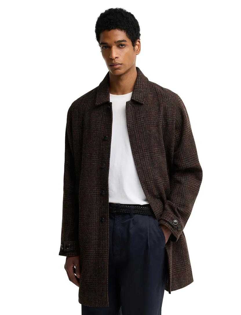 Overjas Barbour bruin wol