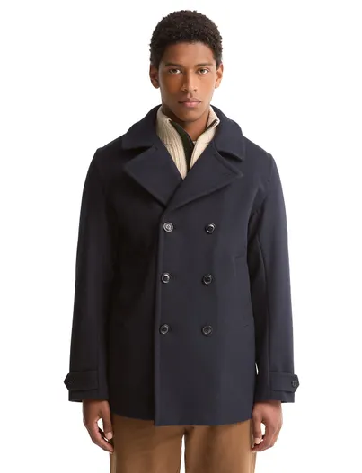 Barbour Barbour overjas donkerblauw wol