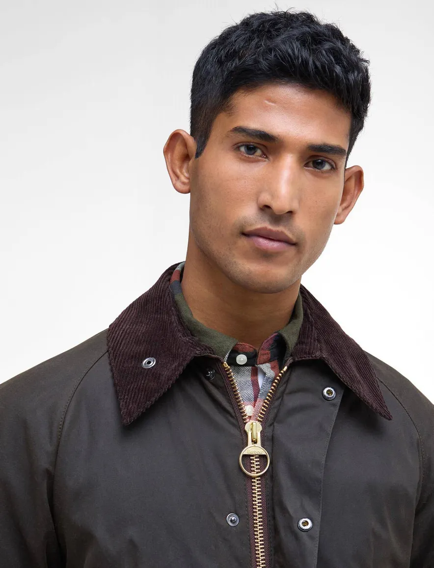 Barbour Bedale wax jas olijfgroen