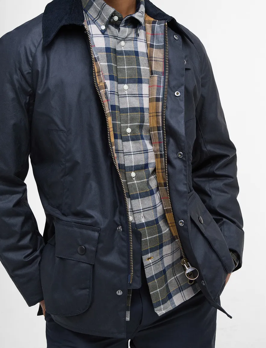 Barbour wax jas donkerblauw waterdicht