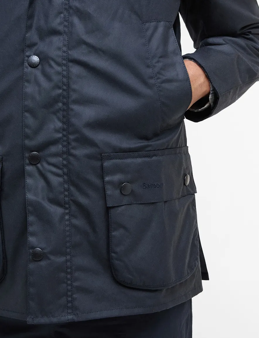 Barbour wax jas donkerblauw waterdicht