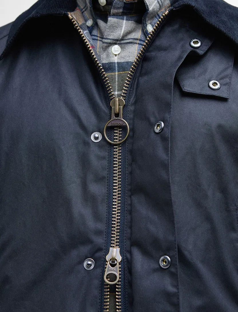 Barbour wax jas donkerblauw waterdicht