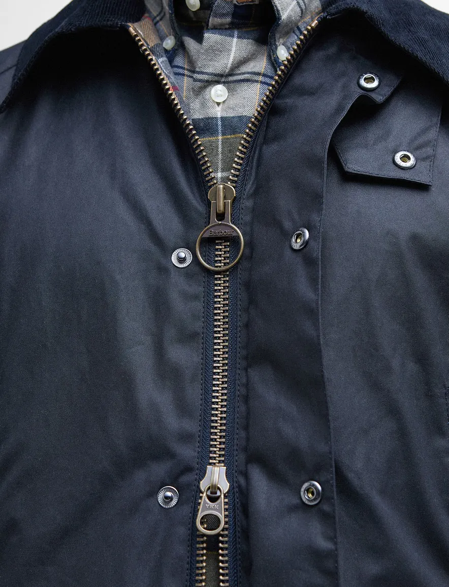 Barbour wax jas donkerblauw waterdicht