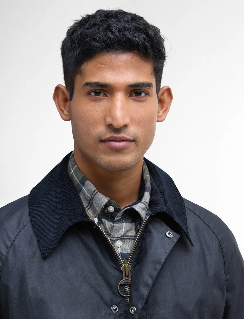 Barbour wax jas donkerblauw waterdicht