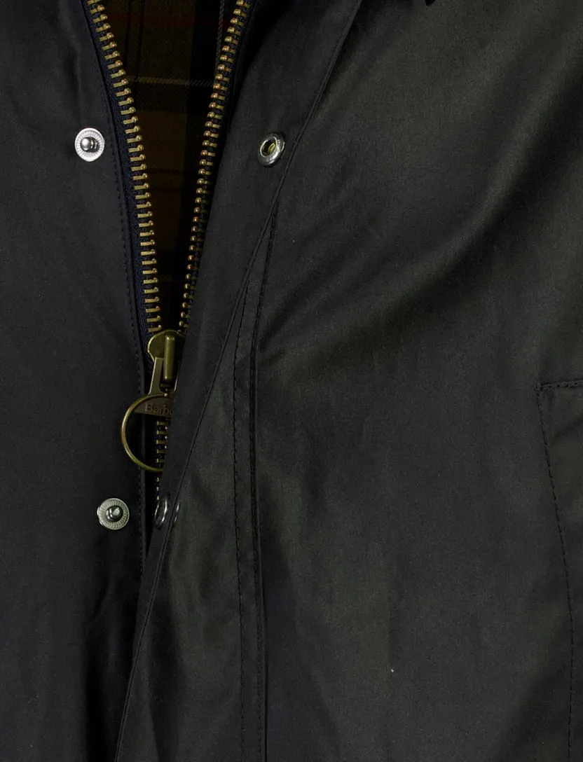 Wax jas Barbour Regular Fit ASHBY donkerblauw