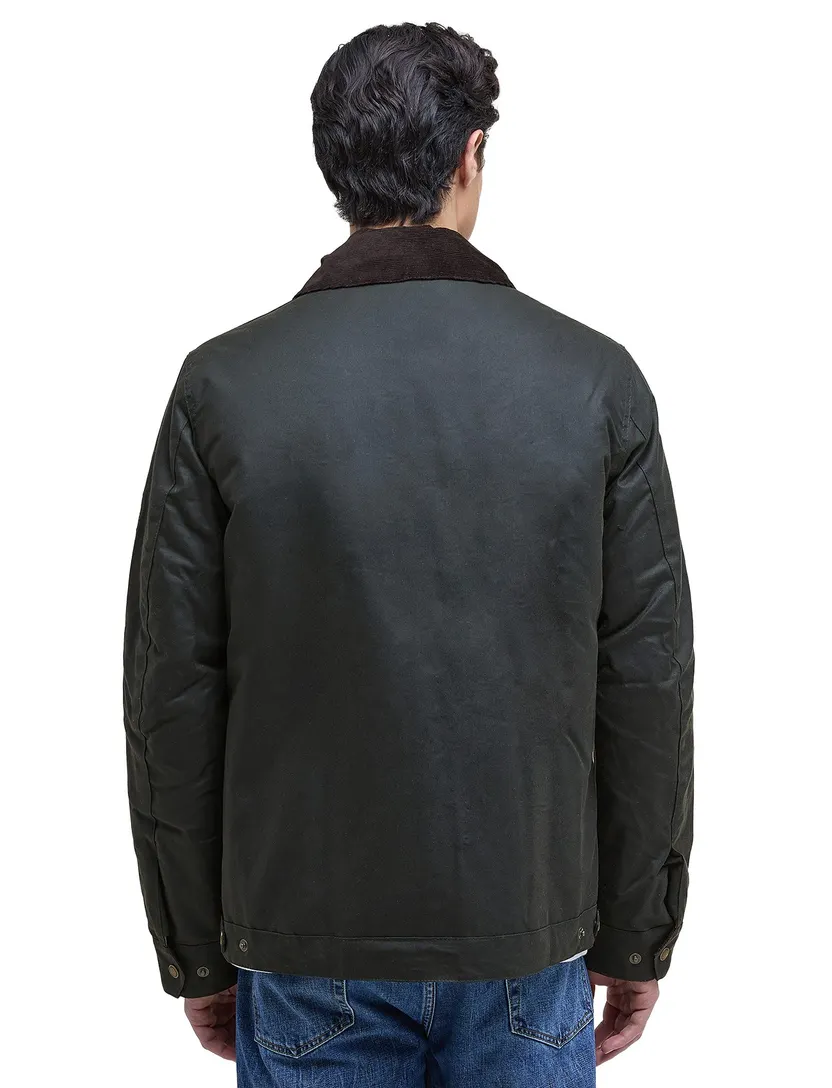 Wax jas Barbour groen katoen