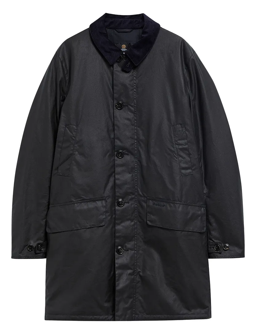 Wax jas Barbour donkerblauw