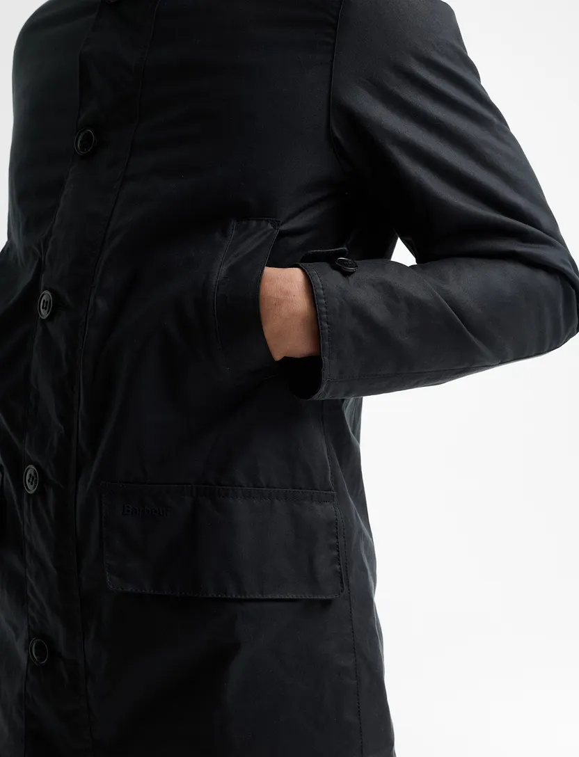 Wax jas Barbour donkerblauw