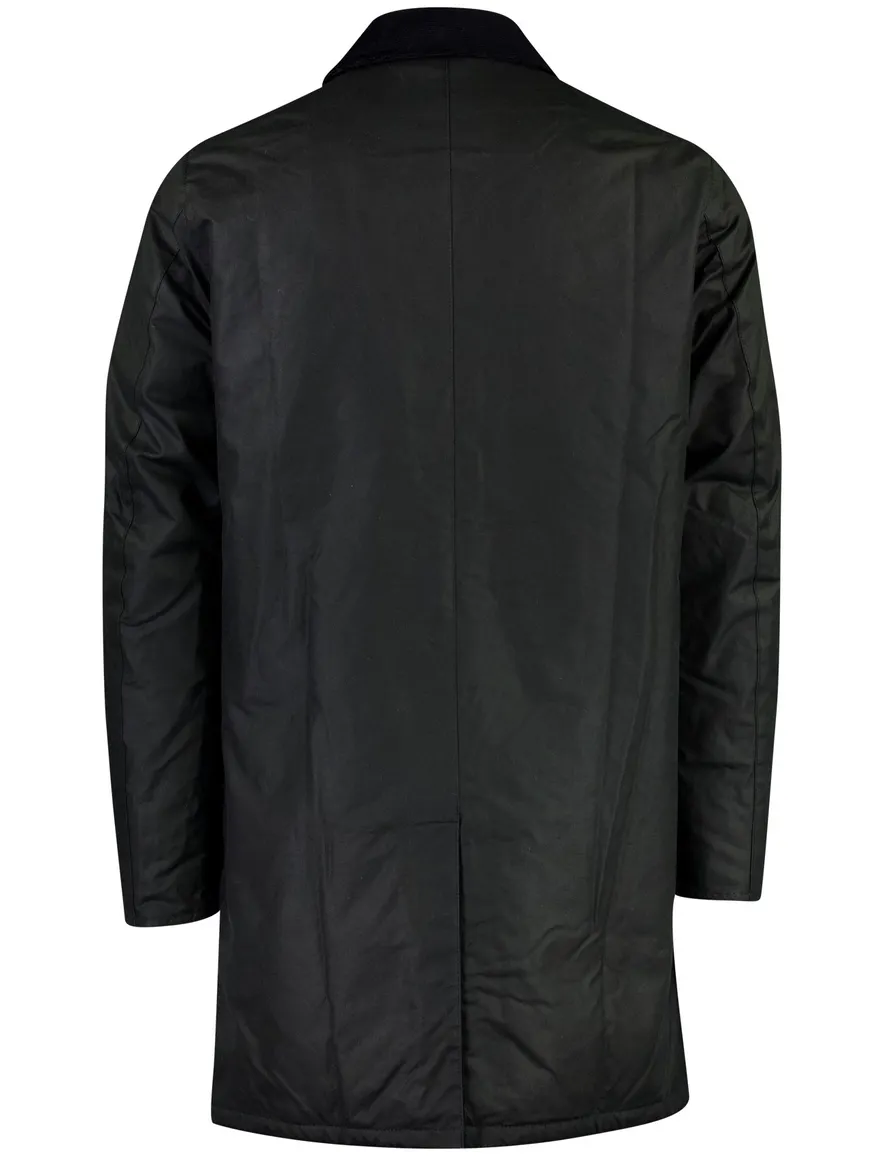 Barbour wax jas donkerblauw gevoerd waterafstotend