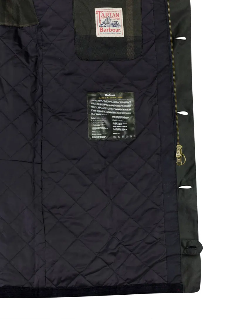 Wax jas Barbour donkerblauw