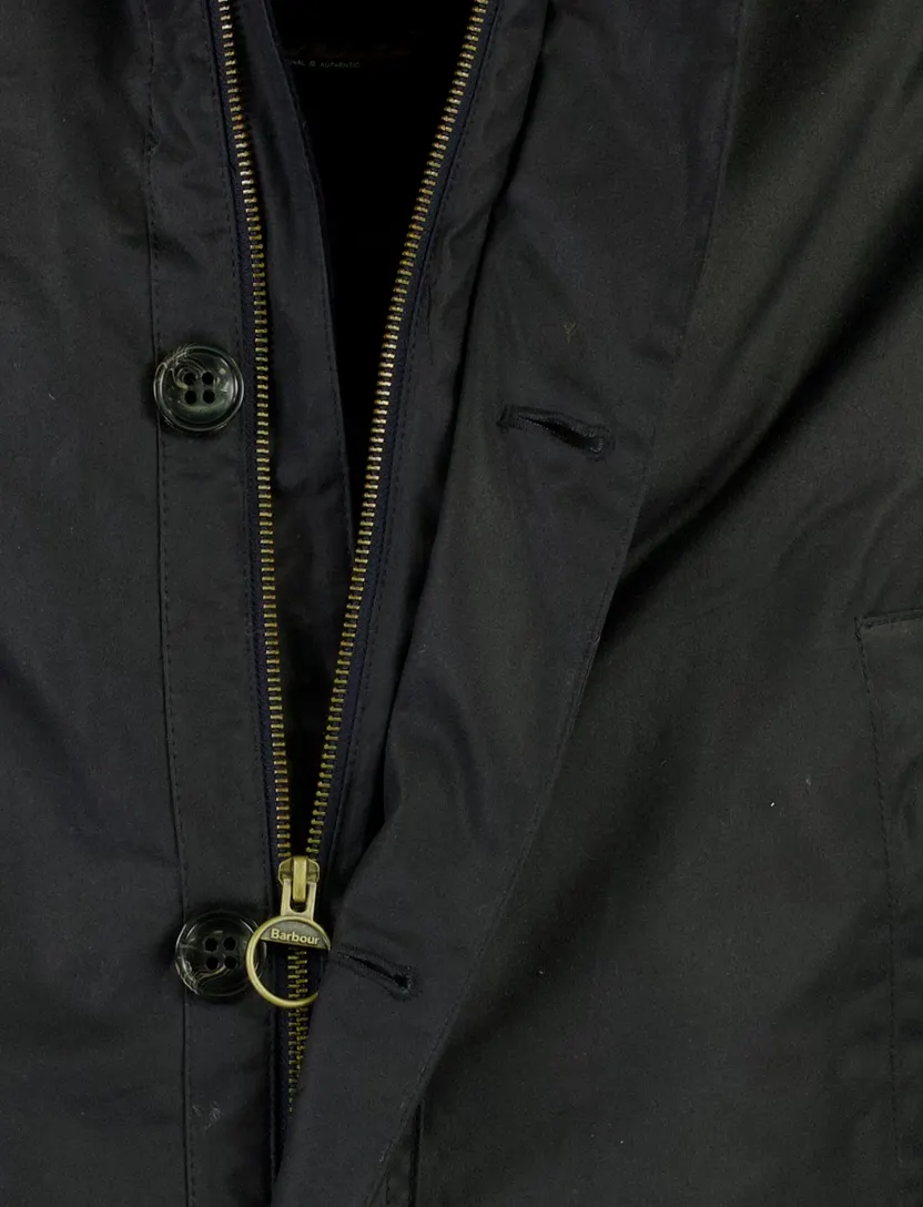 Wax jas Barbour donkerblauw