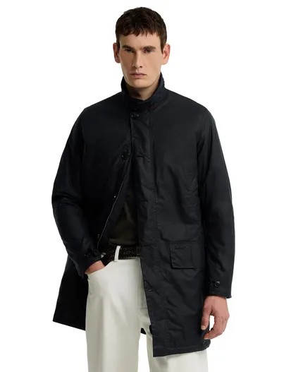 Barbour Wax jas Barbour donkerblauw