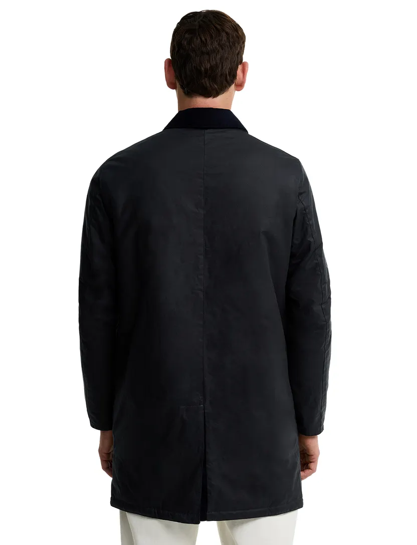 Wax jas Barbour donkerblauw
