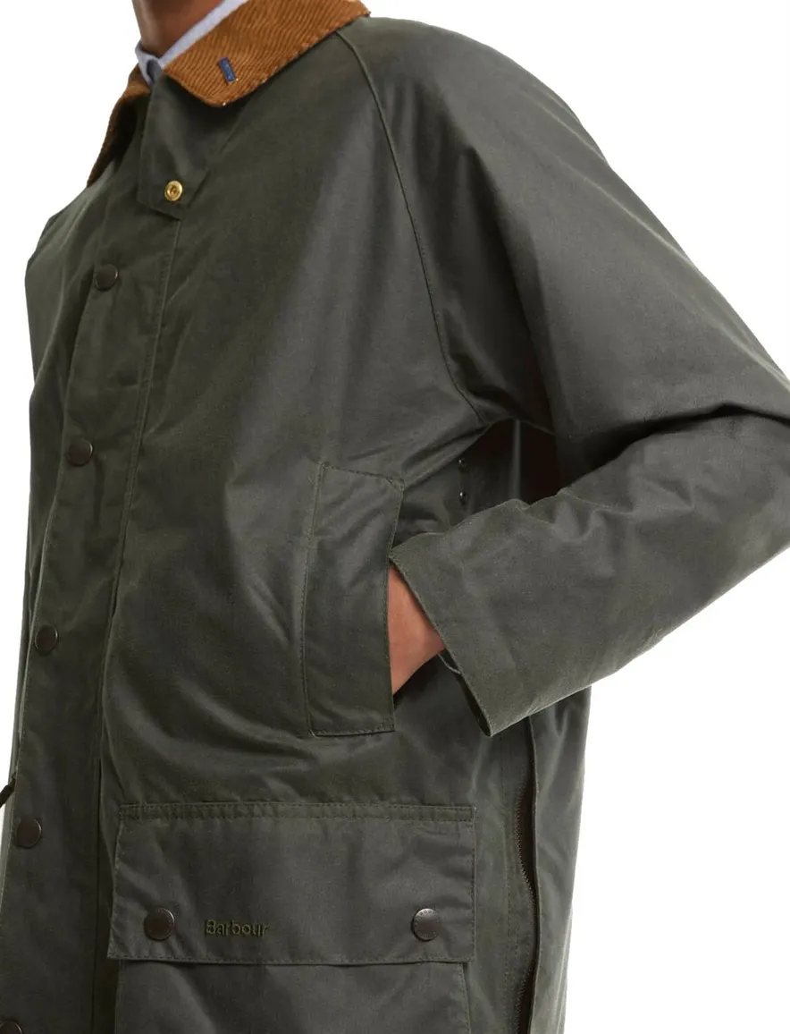 Barbour wax jas groen